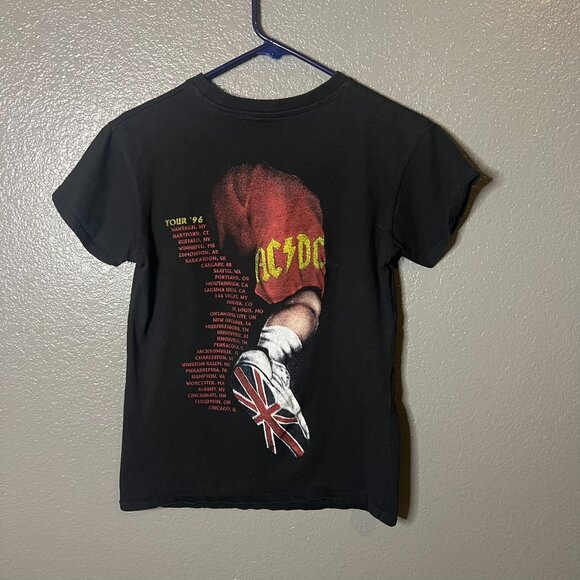 Brisco 2 SIDED AC/DC T-Shirt Short Size Small 96' Tour Great Condition Fast Ship - Picture 4 of 4